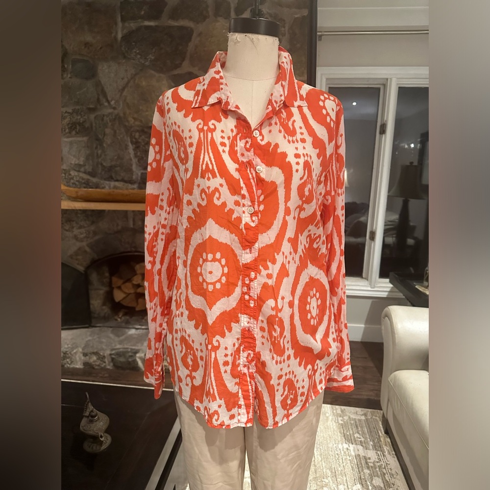 J. Crew silk blend blouse